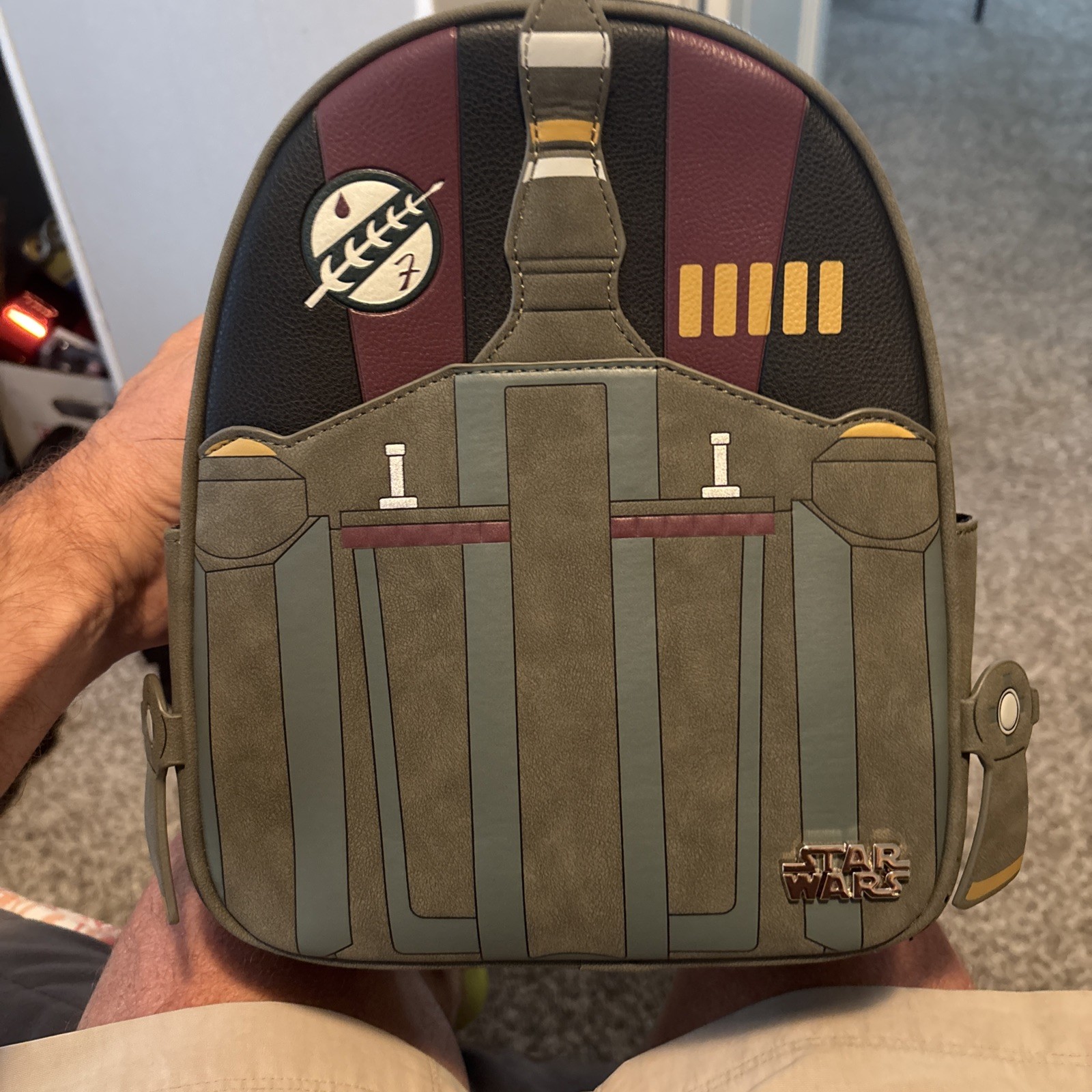 Bioworld Star Wars The Book Of Boba Fett Backpack School Bag RARE HTF 11 Inches