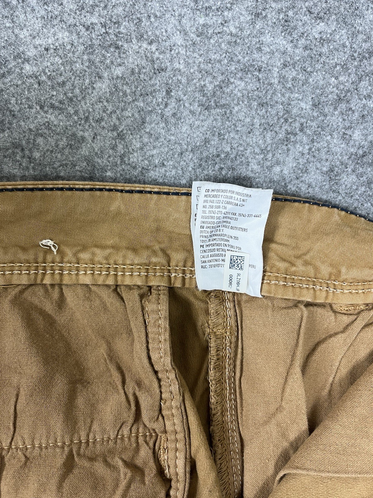 American Eagle Classic Next Level Flex Mens 34 Brown Stretch Chino Shorts