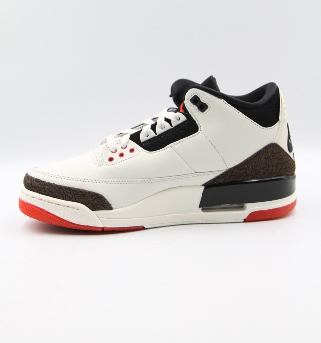 Air Jordan 3 Retro Mens Worlds Best Dad Sail Black Red Sneakers IF4396 103
