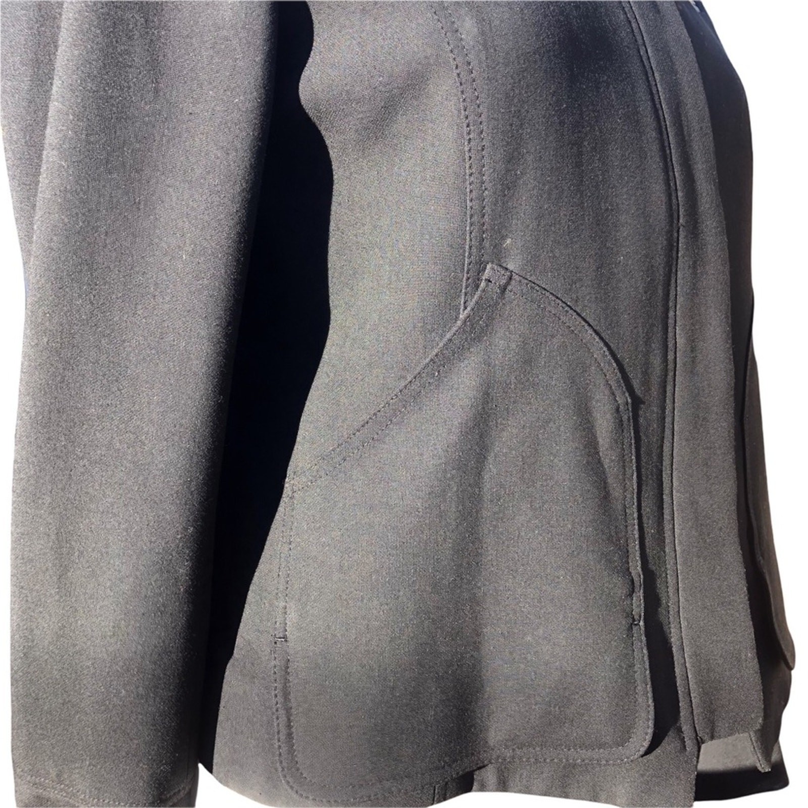 Ann Taylor lined jacket zip & button closure pockets button cuffs size 4