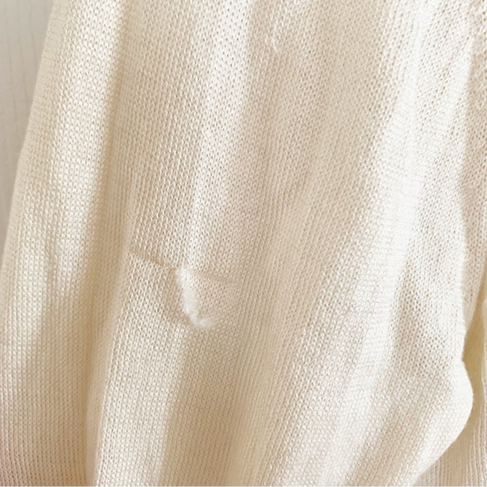 Banjo & Matilda Cream Palm Tree Silk Cashmere Blend Intarsia Sweater Small
