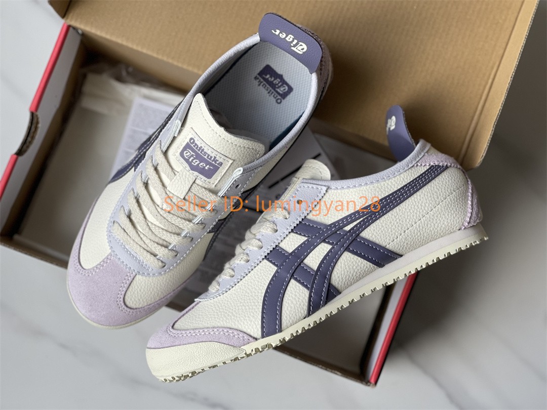 2026 NEW! Onitsuka Tiger MEXICO 66 Beige Purple 1183B771-118 for Mens Womens