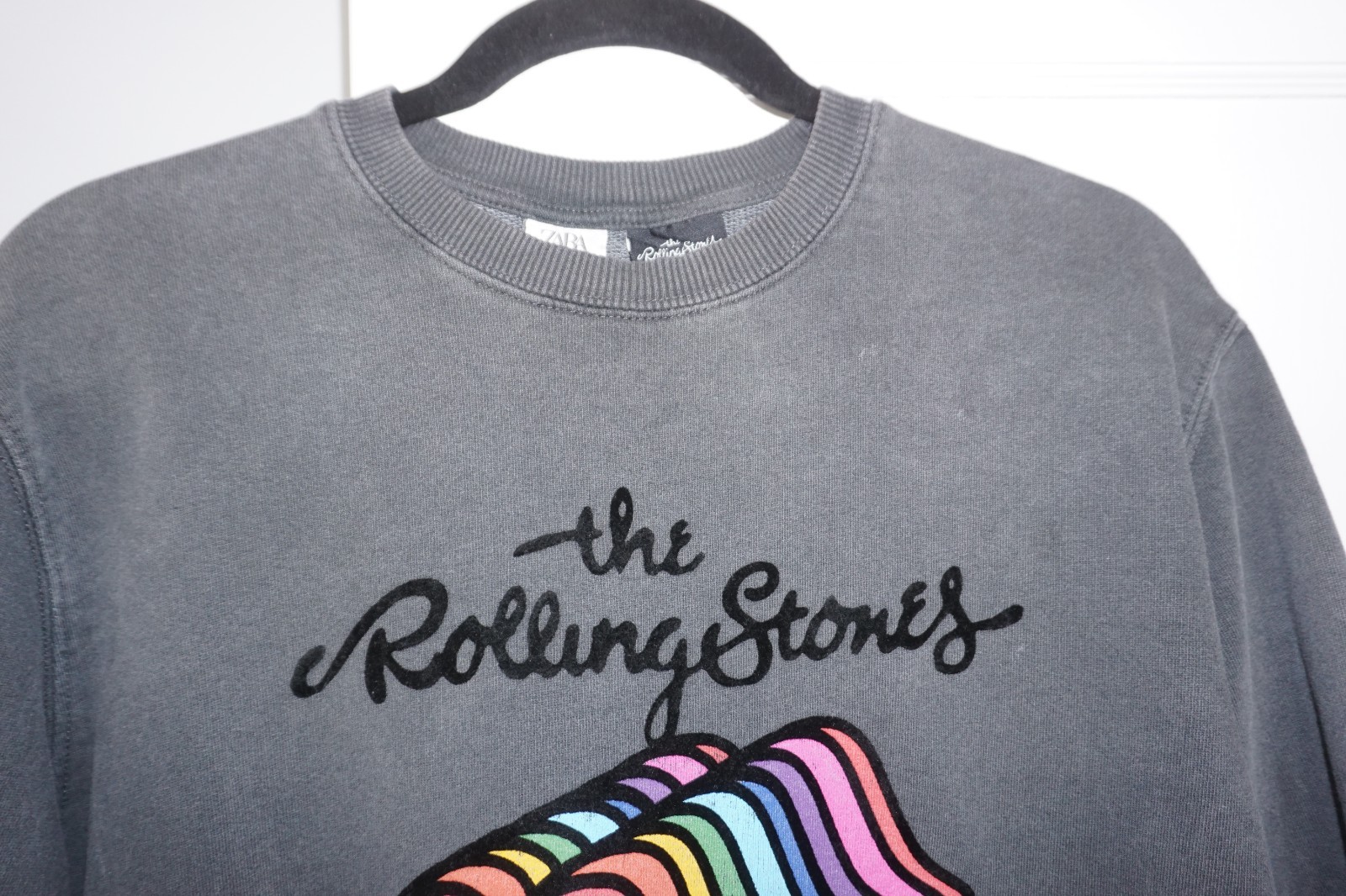 The Rolling Stones Zara Kids Size 13-14 (cm 164) Crew Neck Sweatshirt Gray
