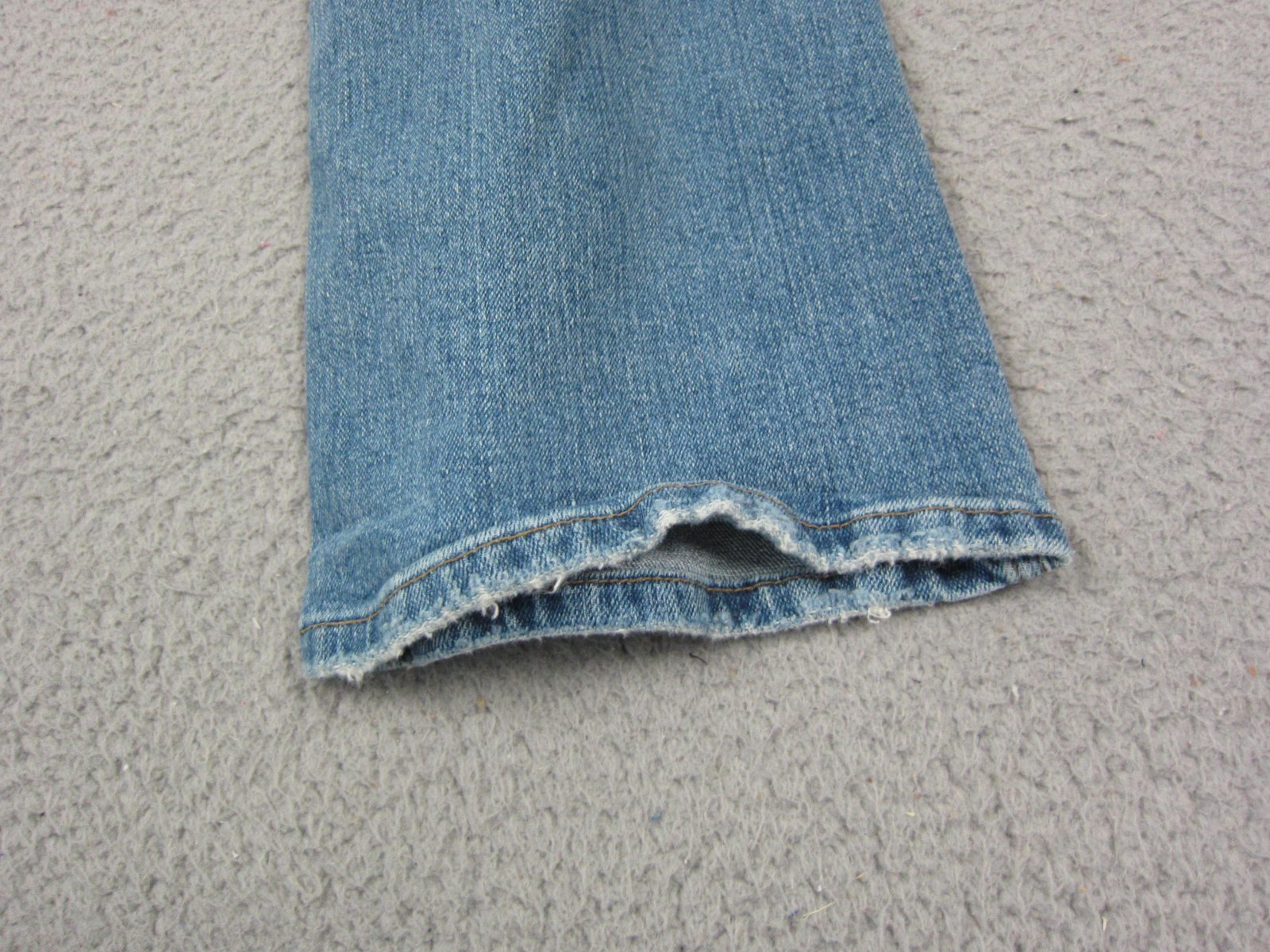 American Eagle Jeans Womens 4 Reg Blue Stretch Skinny Flare Denim Distressed