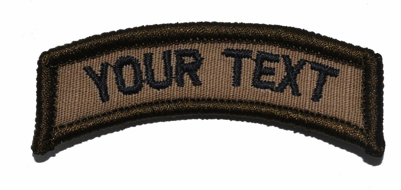 CUSTOMIZED Tab Military/ Patch with Hook and Fastener – Multiple Colors