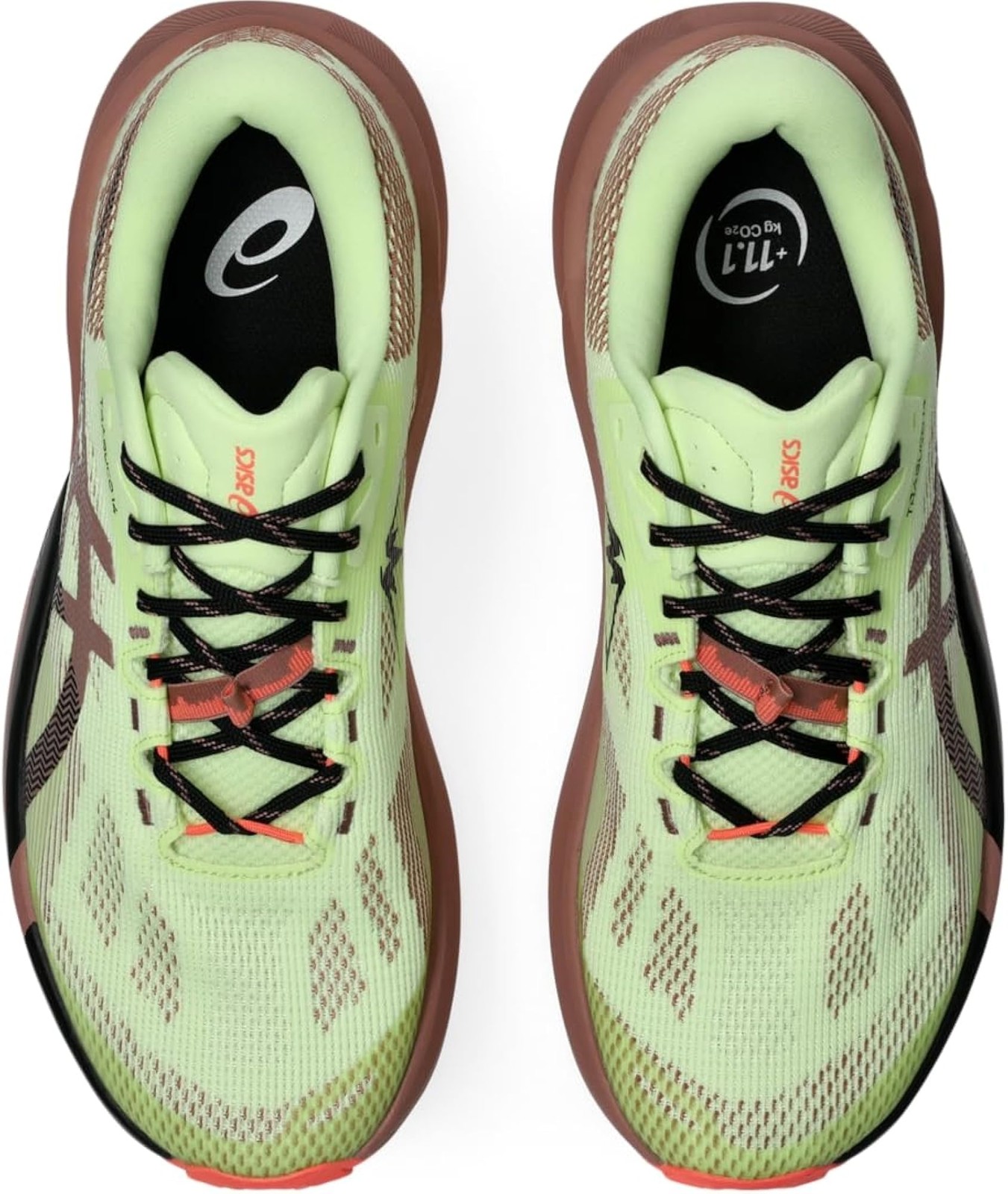 ASICS Men’s Trabuco 14 Running Shoes, 9.5, Illuminate Yellow/UMEBOSHI – Illumina