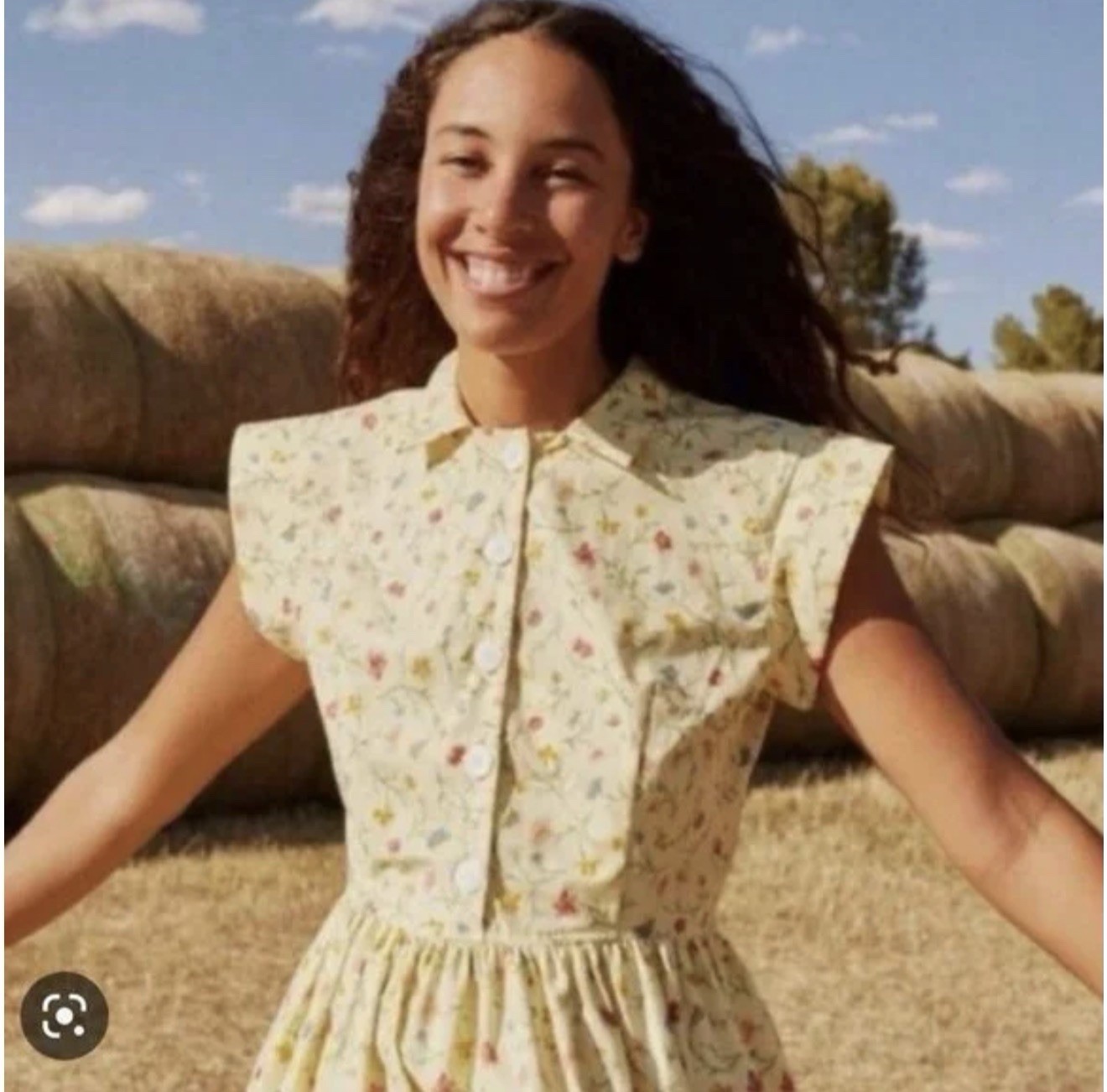 Size Small Christy Dawn Piper Midi Dress in Wildflower Field