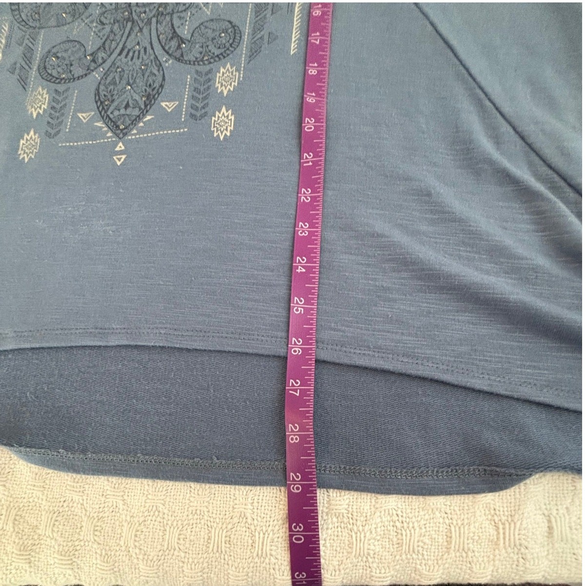 EST 1946 Bluish Stretch Long Sleeve Pullover Size XL