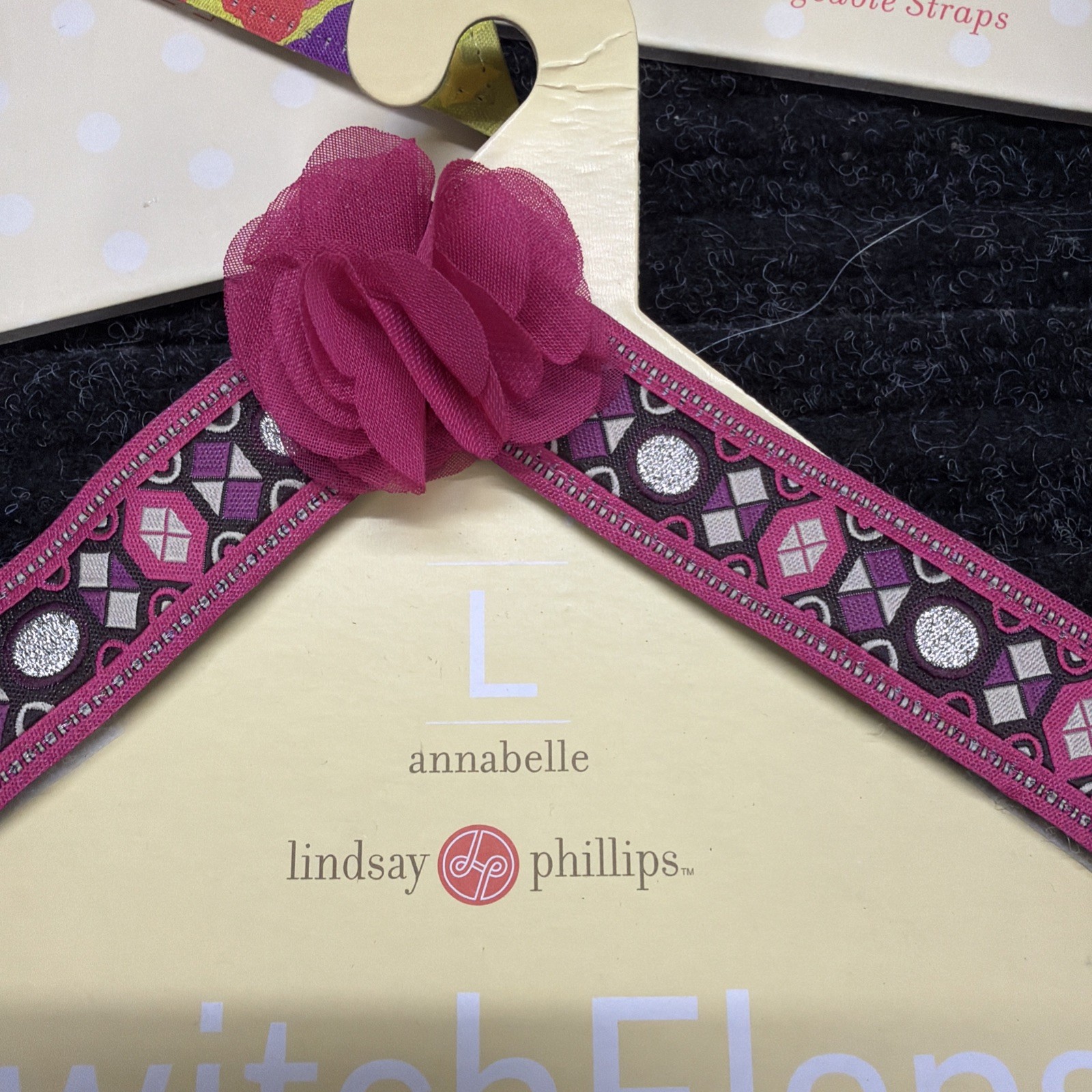 3 New Lindsay Phillips Switchflops Flip-flops Sandal Straps Size L