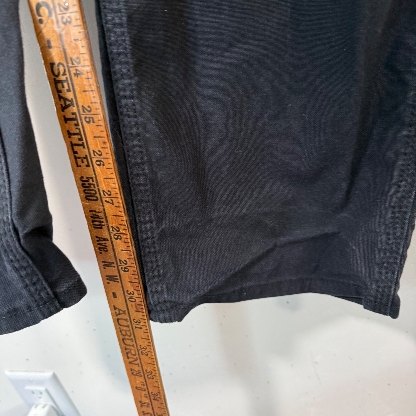 Engelbert Strauss Mens Work Pants 38×32 Black Excellent Cargo Hammer Loop