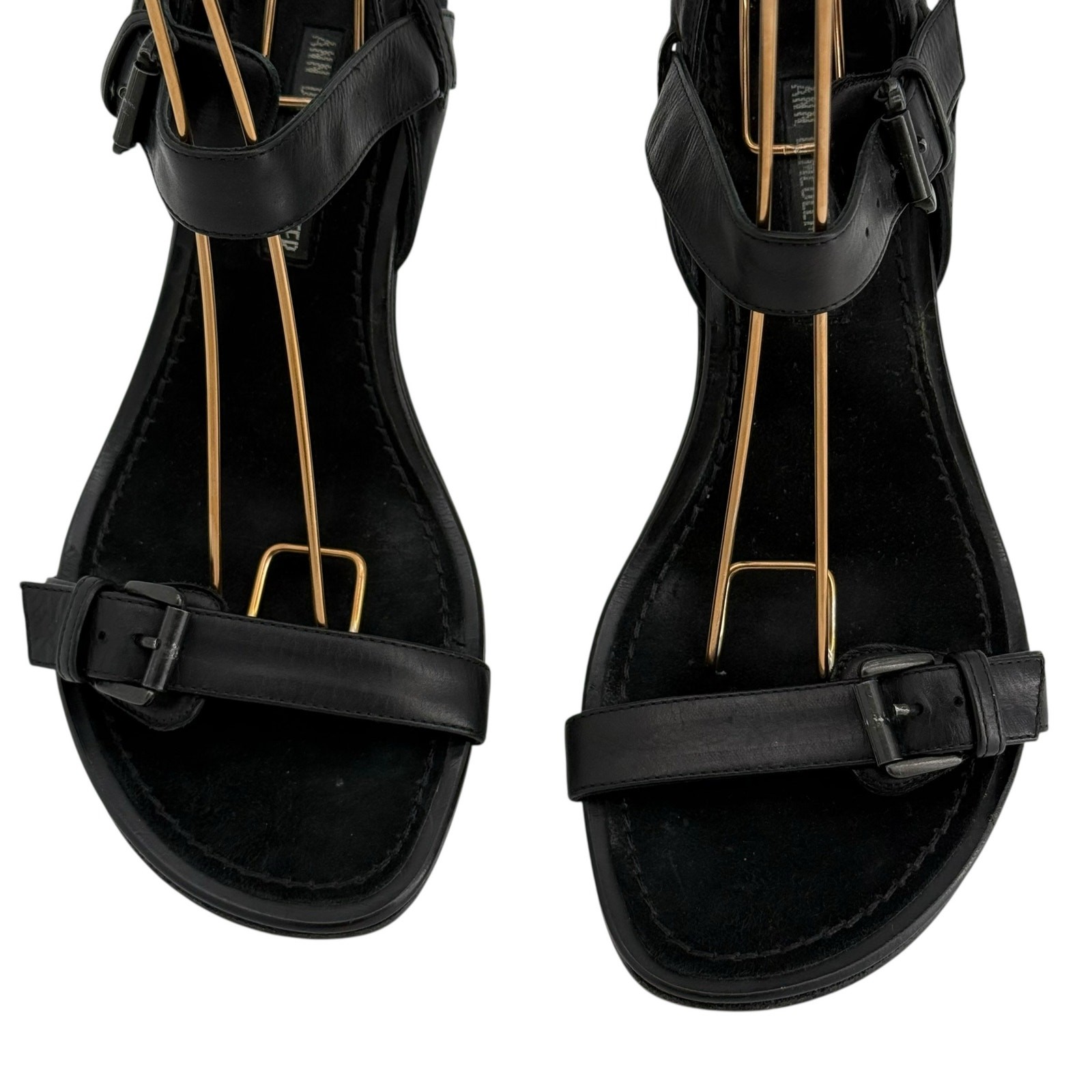 Ann Demeulemeester Vintage Strappy Heeled Sandals Womens 36.5 Black Langenlook