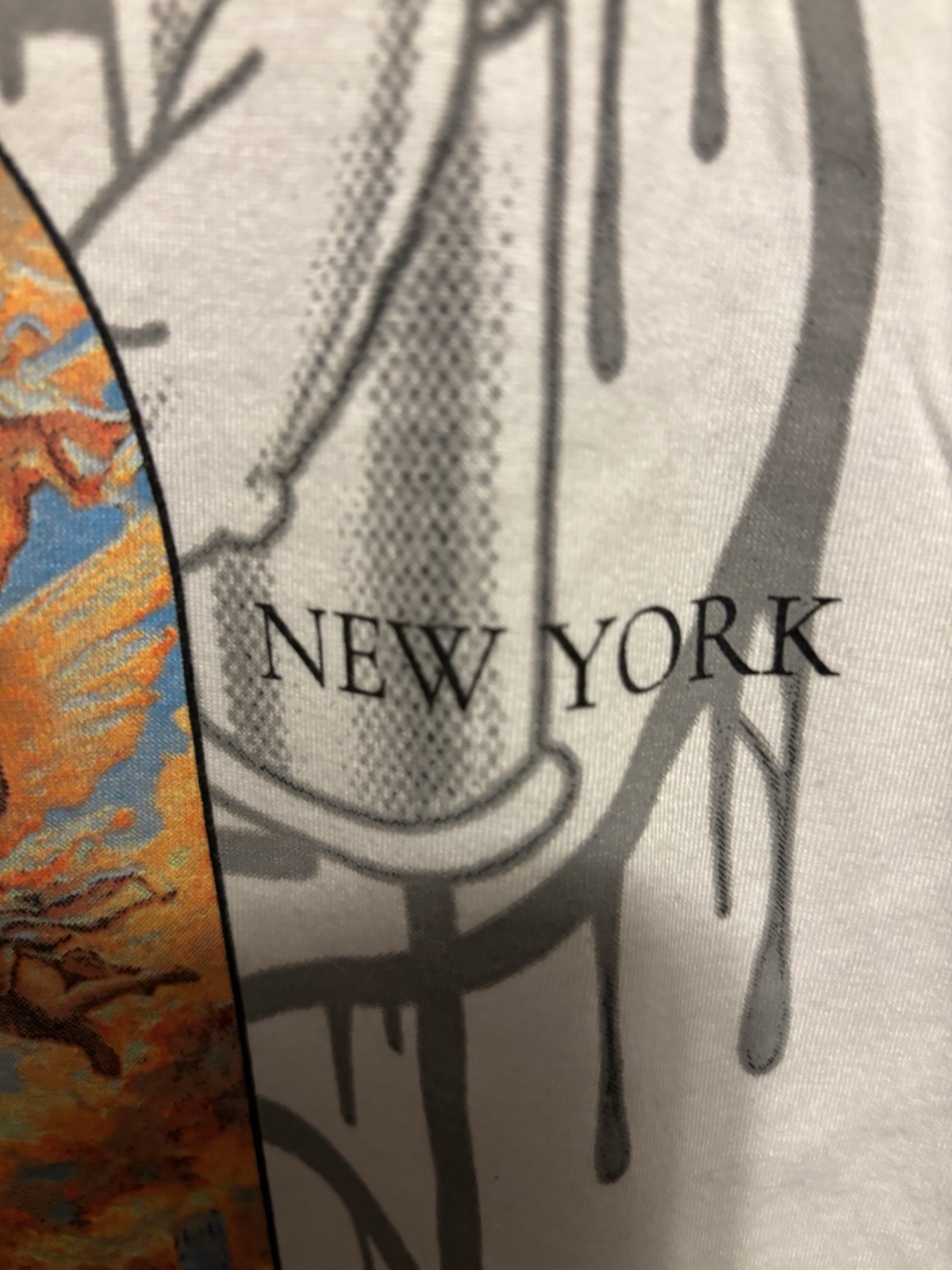 FRESH LAUNDRY Brooklyn Streetwear Men’s L White Crew Neck New York Graphic Tee