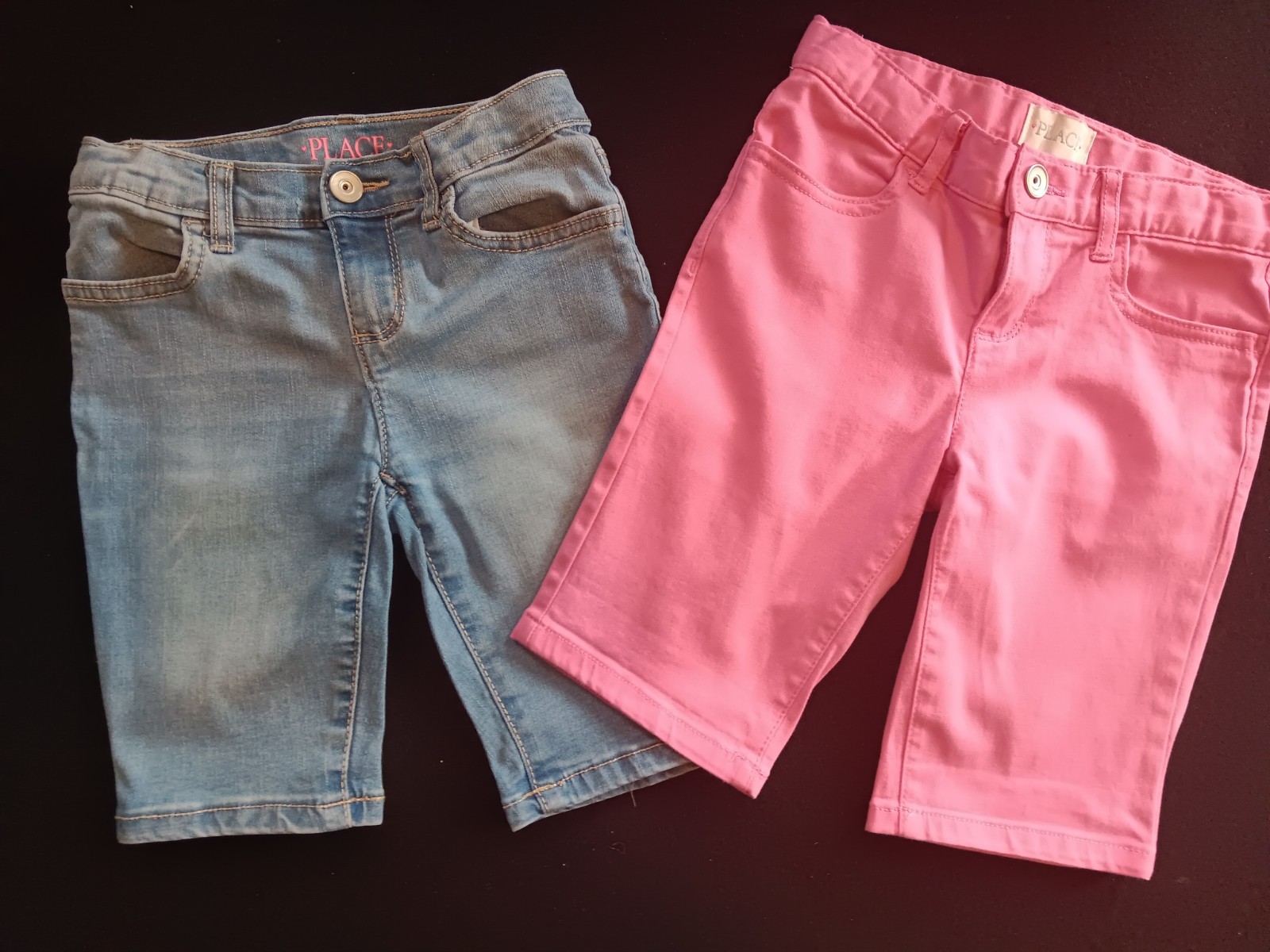 Girls SHORTS-(2) size 6 w/FREE SHIRT!