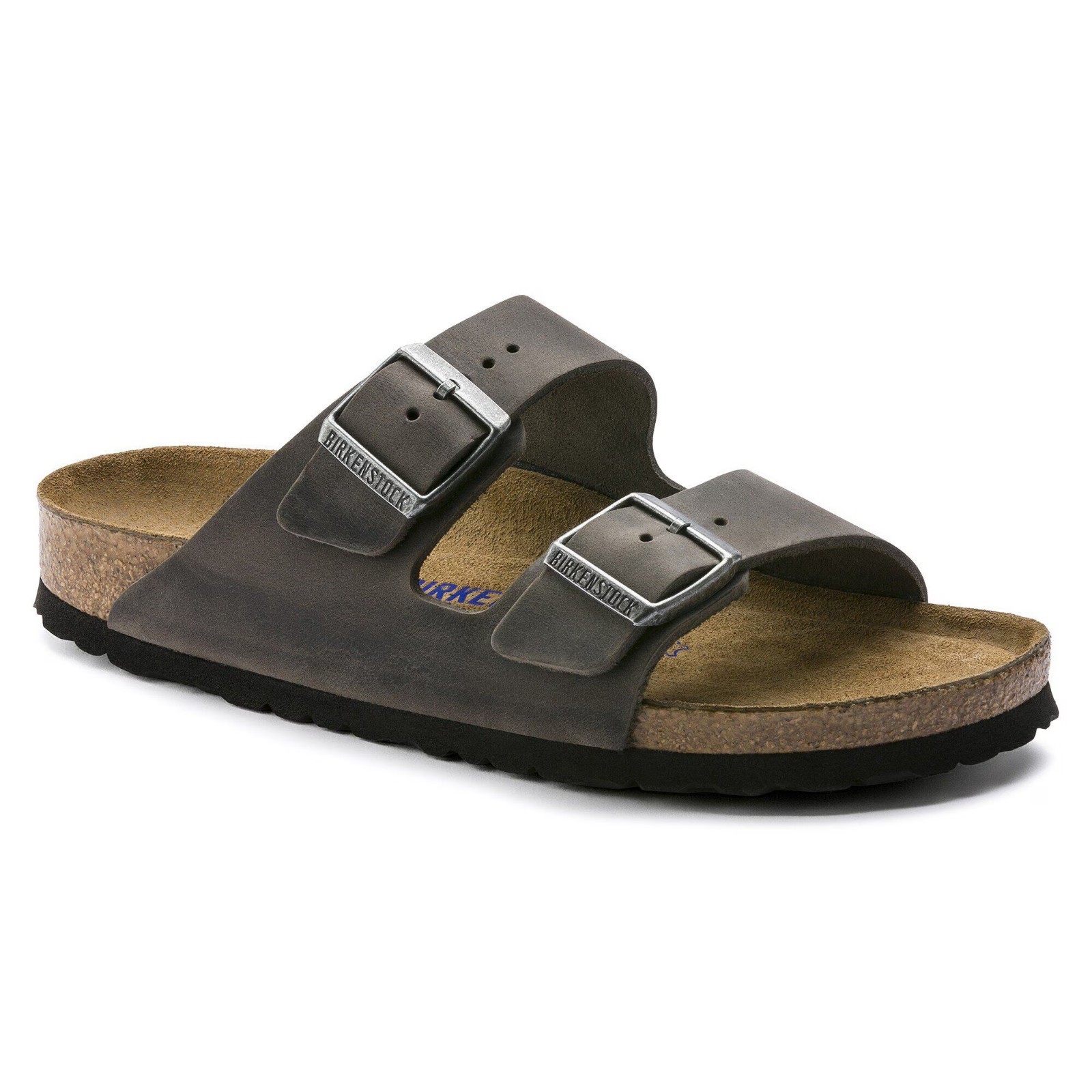 Birkenstock Arizona Soft Footbed Oiled Leather Sandals – Iron