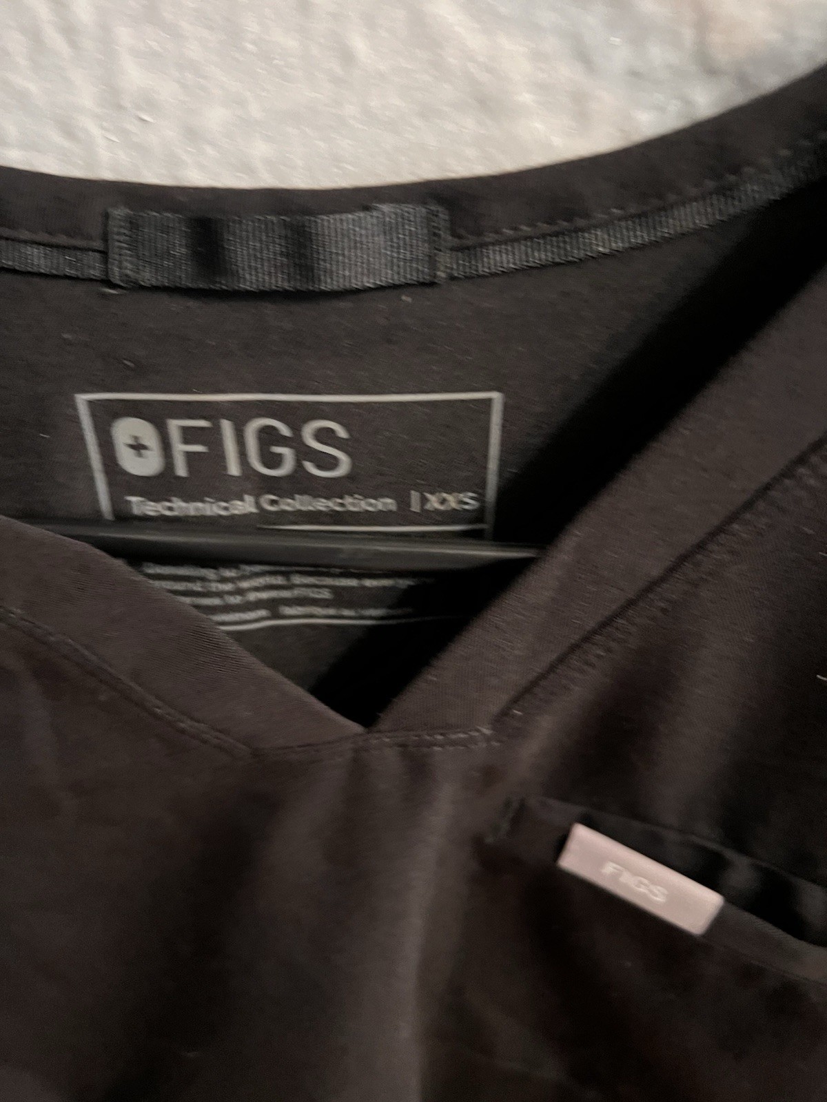 Black Figs Octavia Maternity Scrub Top Technical Collection Size XXS