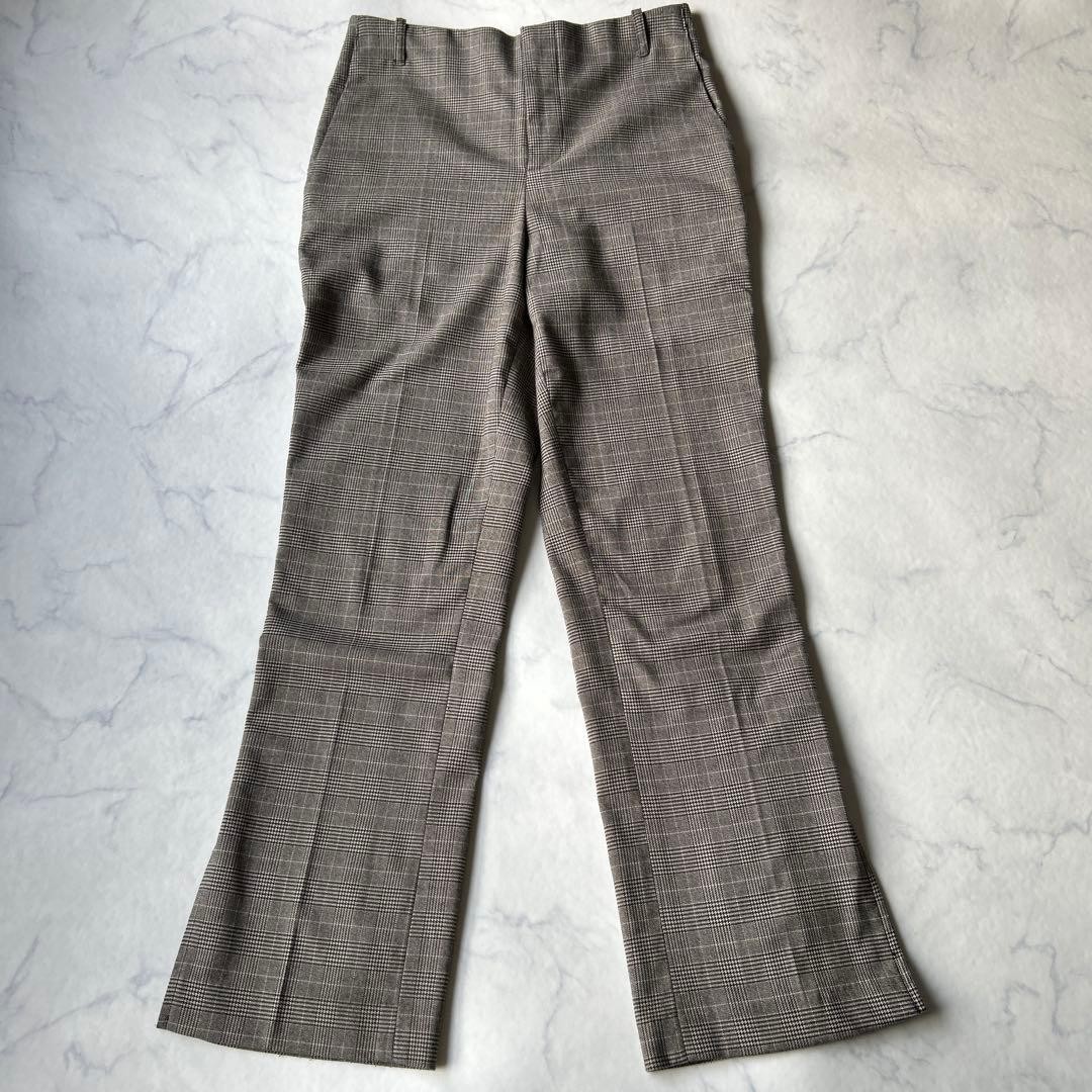 KALLMEYER Glen Check Center Press Pants Size 2 Gray