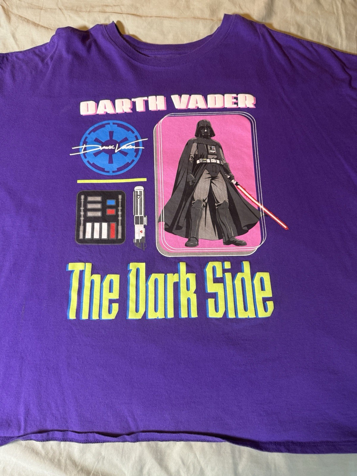 Star Wars Her Universe Darth Vader Size 3XL Purple Dark Side Graphic Tee