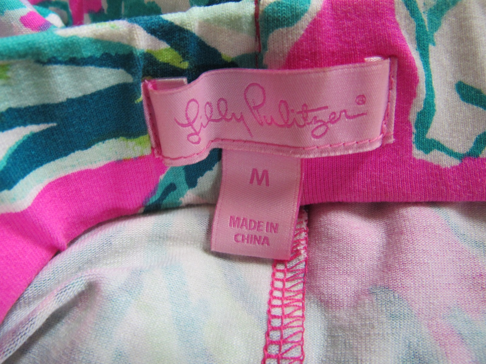 Lilly Pulitzer Multicolored Fawcett Floral Off The Shoulder Dress Size M EUC