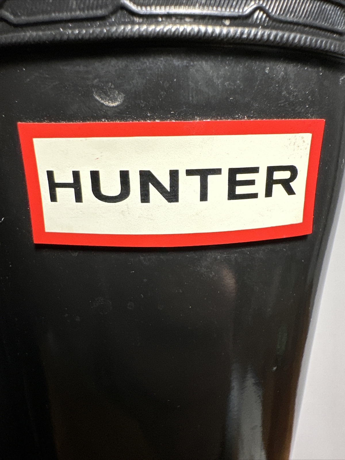Hunter Original Women’s Black Adjustable Gloss Rain Boots 22in, Black, US Size 8