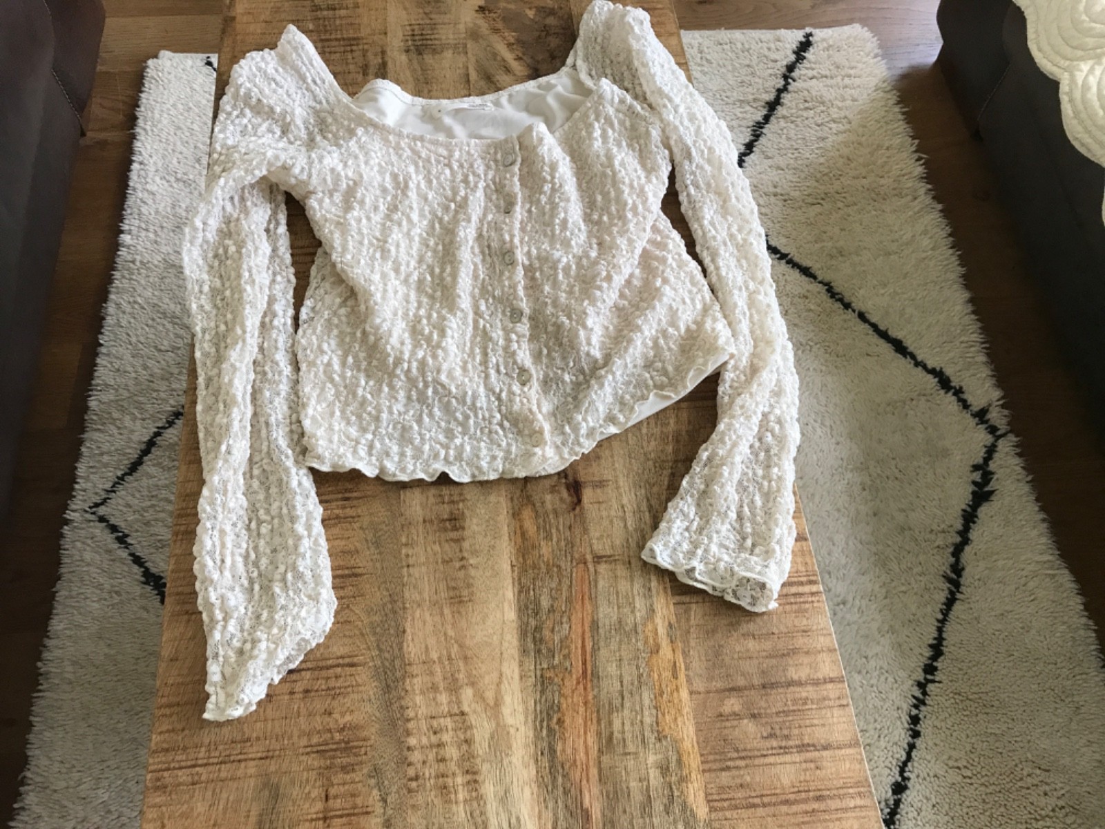 Anthropology Top Long Sleeved Elasticated Stretch top