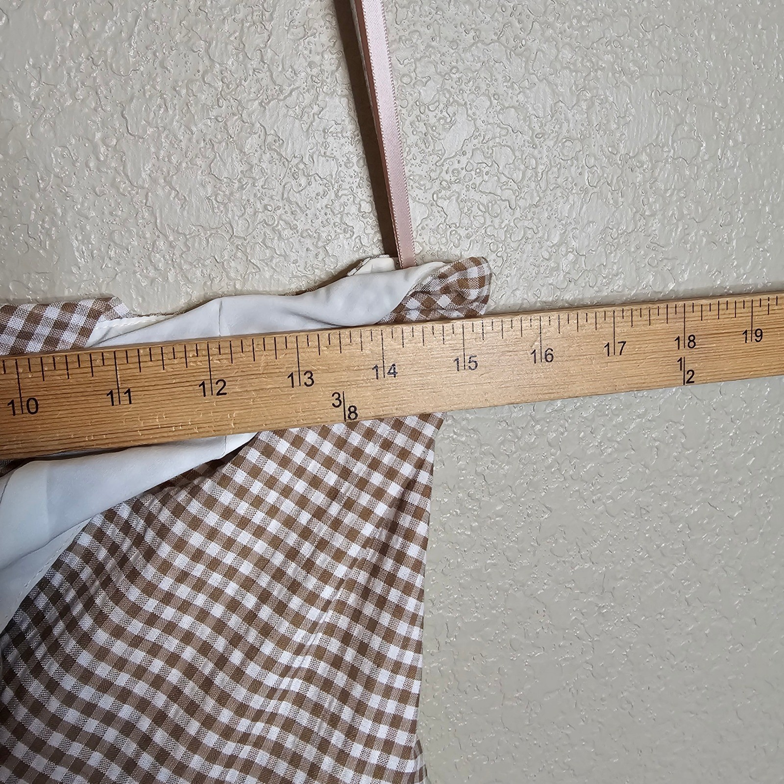 Gal Meets Glam Collection Gingham Halter Midi Dress Brown Green Size 0 Pockets