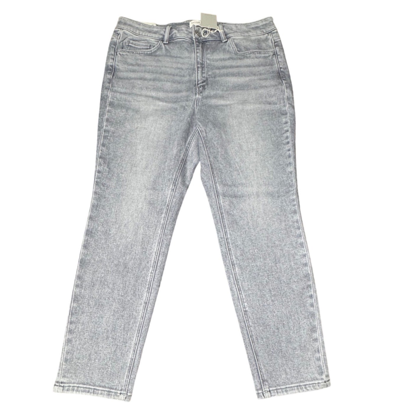 Bridge by Gly Jeans Womens 16W High Rise Skinny Denim Gray Quiet Luxury New