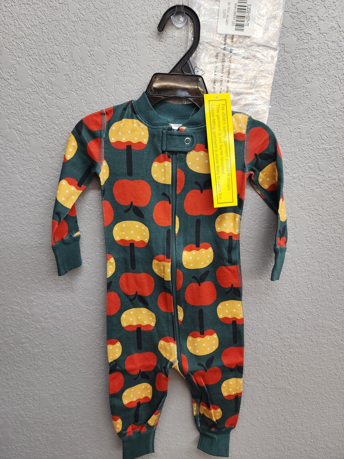 Hanna Andersson 12-18mo 75cm Candy Apple Fall/ Halloween Pajamas – Organic NEW