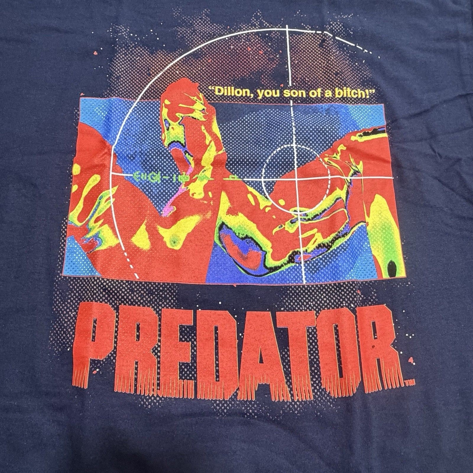 Predator T-Shirt Loot Crate Exclusive Dillon Handshake Thermal Vision Size L