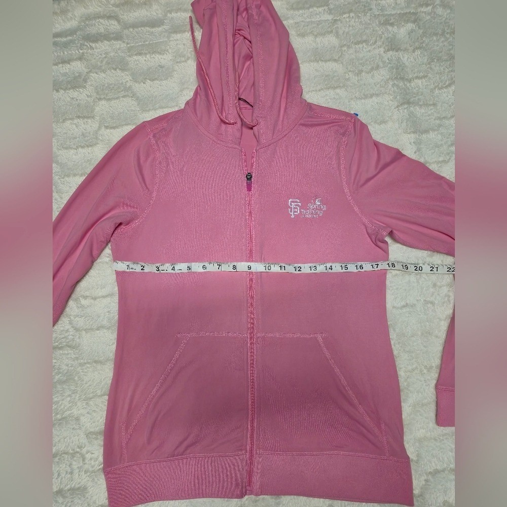 Antigua Pink Zip-Up Hoodie