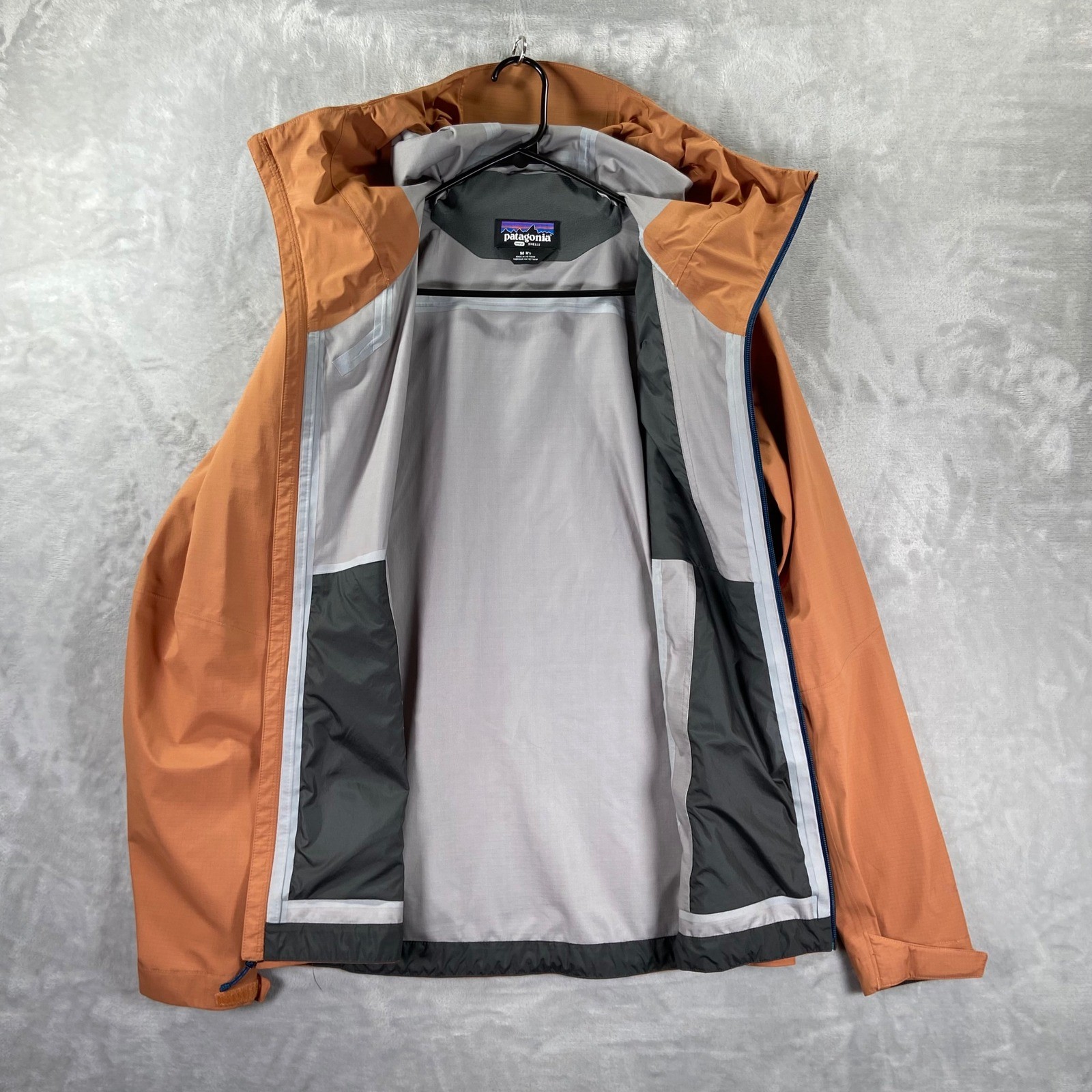 Patagonia Granite Crest Rain Jacket Mens Medium Full Zip Hooded Shell H2No 85415