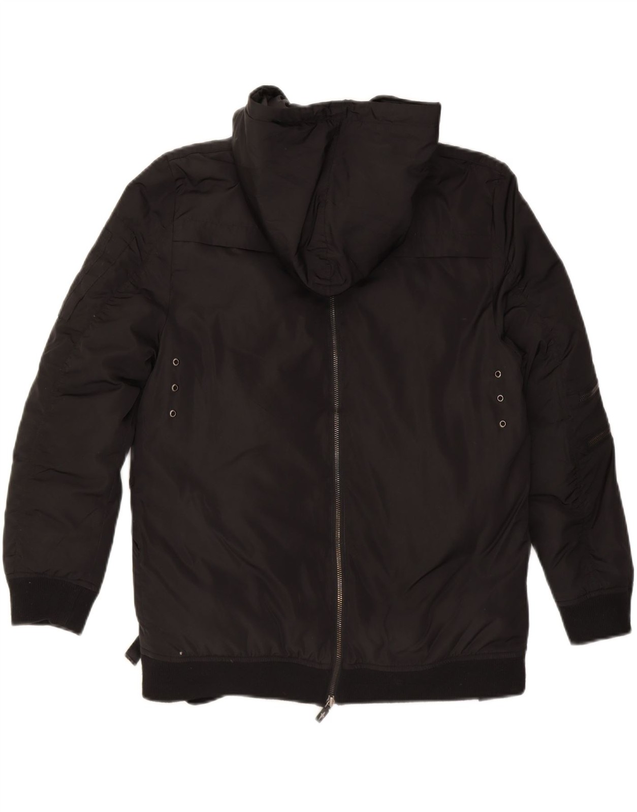 CESARE PACIOTTI 4US Womens Hooded Padded Jacket UK 12 Medium Black DU70
