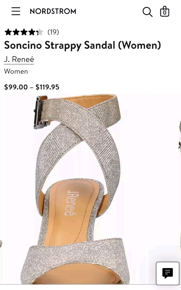 Renee Soncino PEWTER DANCE GLITTER Sandal