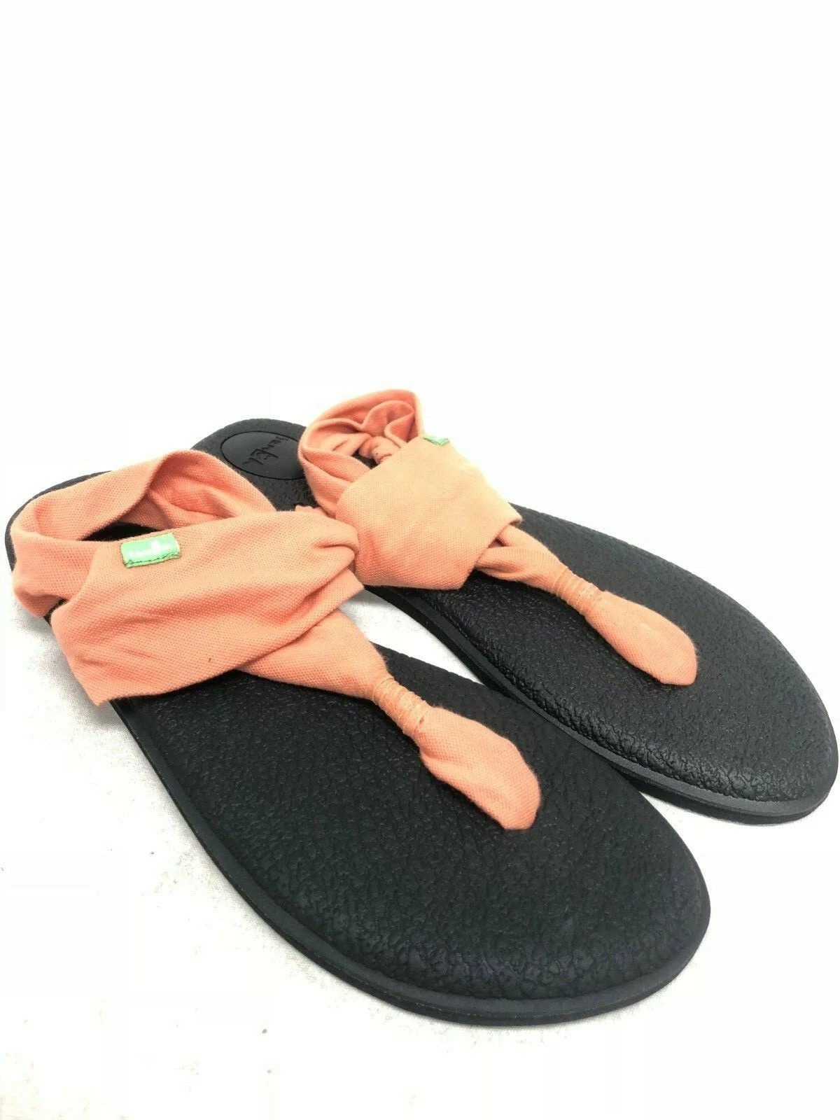 Sanuk Yoga Sling 2 Papaya Orange Sandals SWS10001 Yoga Mat Slip On Size 7