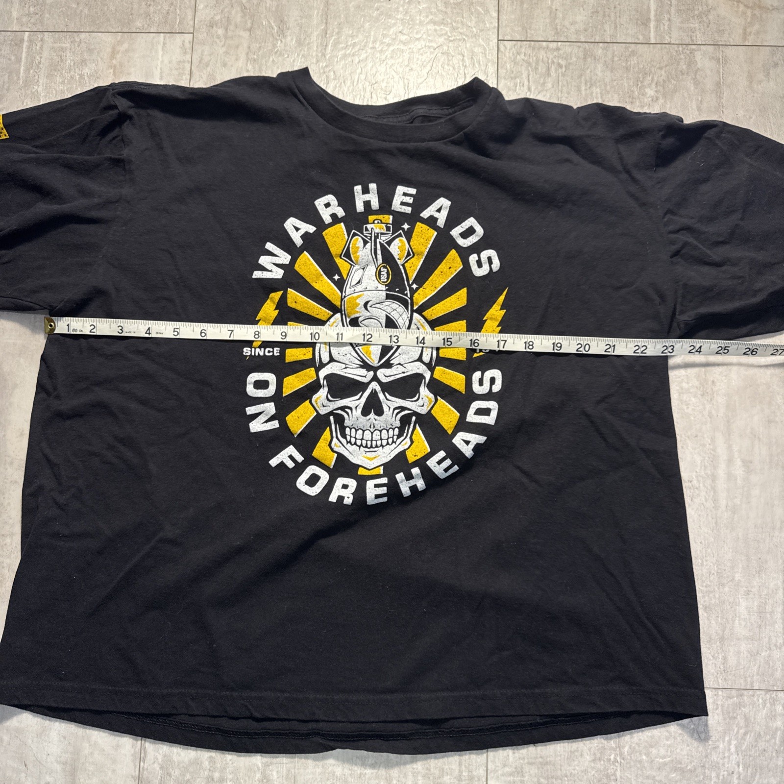 Warheads On Foreheads 2.0 Graphic T-Shirt Black Short Sleeve L/XL