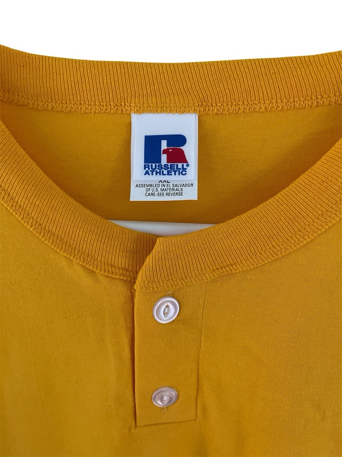 vintage russell athletic henley shirt mens size XXL deadstock NWOT 90s