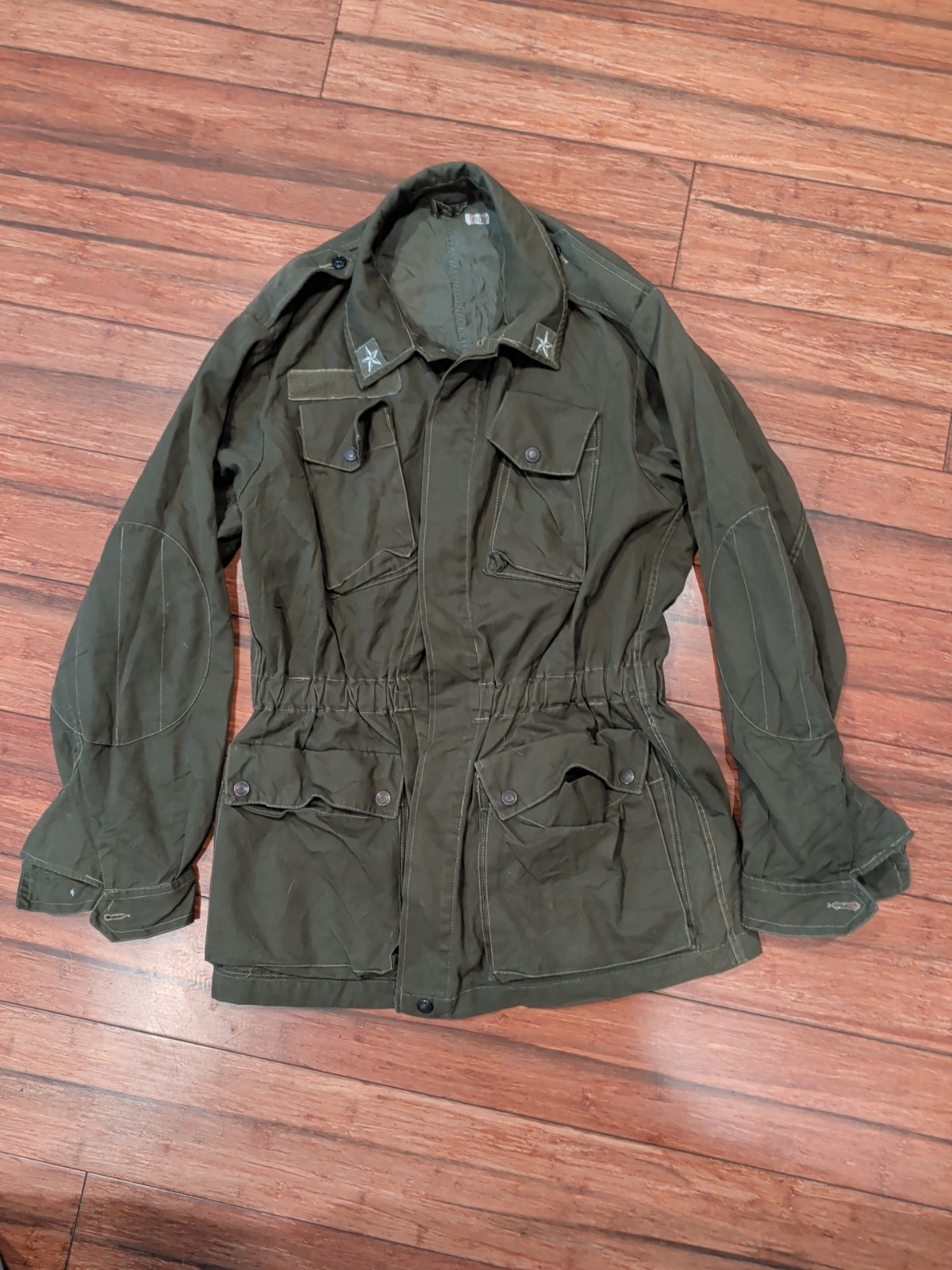 Italian Paratrooper Jacket Cold War Green Field Jacket Size Medium