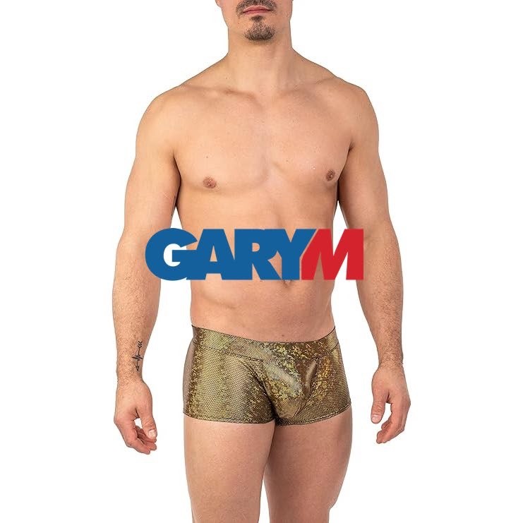 GaryM Metallic Square Cut Swimsuit Small New with tags 80% nylon/20% spandex