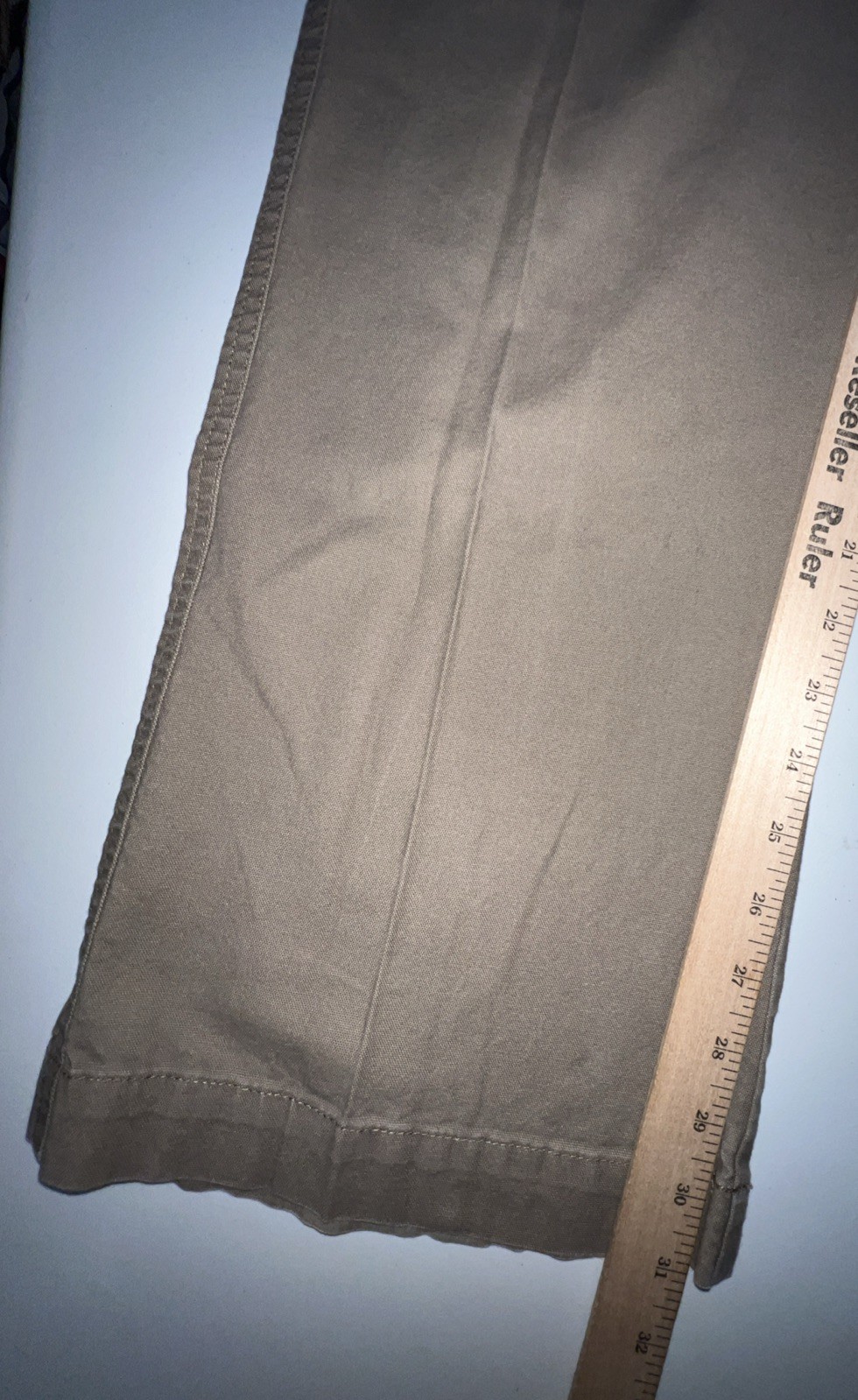 WOOLRICH Pants Woman’s Size 14 Tan/Brown Khaki 98% Cotton 2% Spandex Stretch