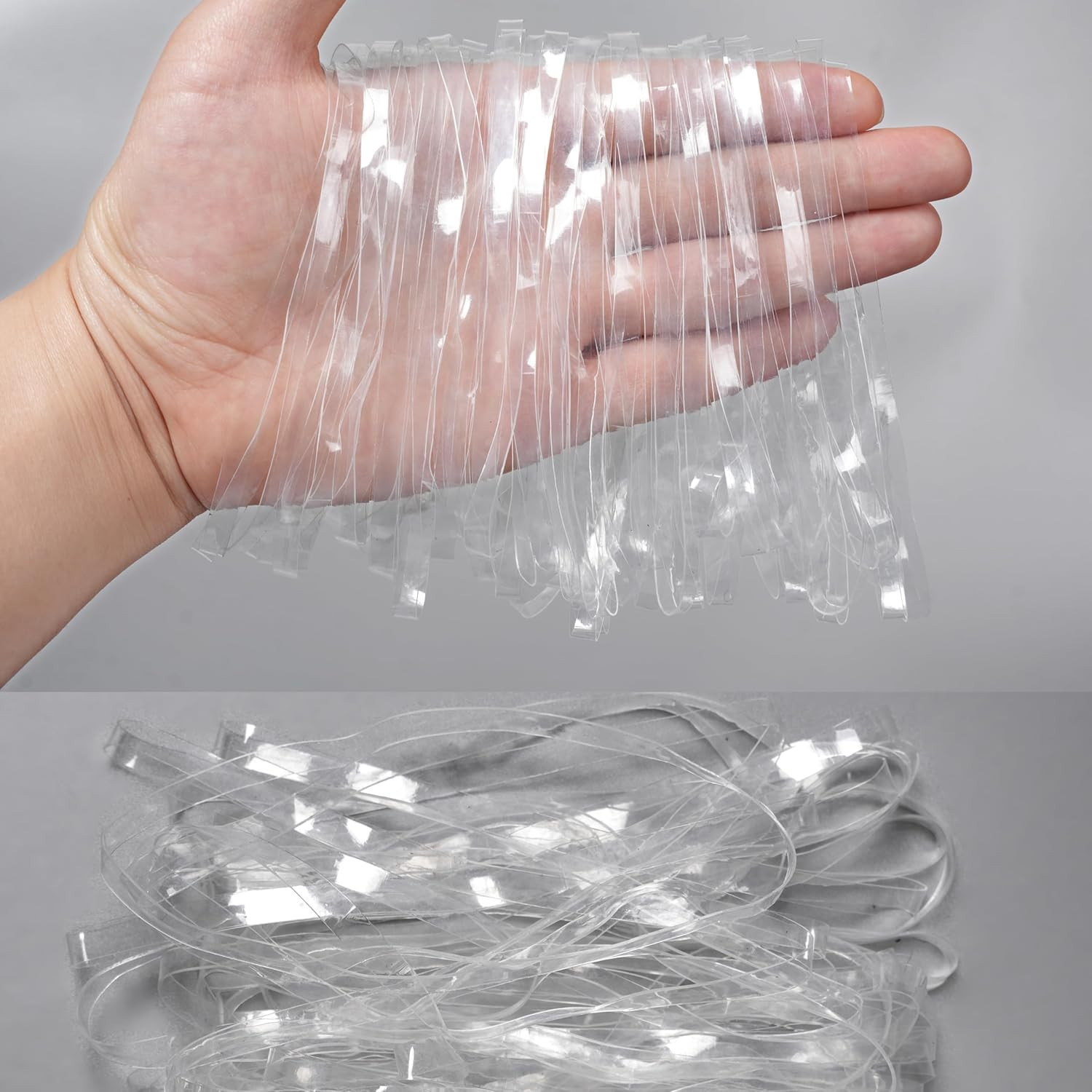 Rubber Bands 5Inx0.2In 190Pcs Clear Rubber Band for Balloon Arch Elastic Tying B