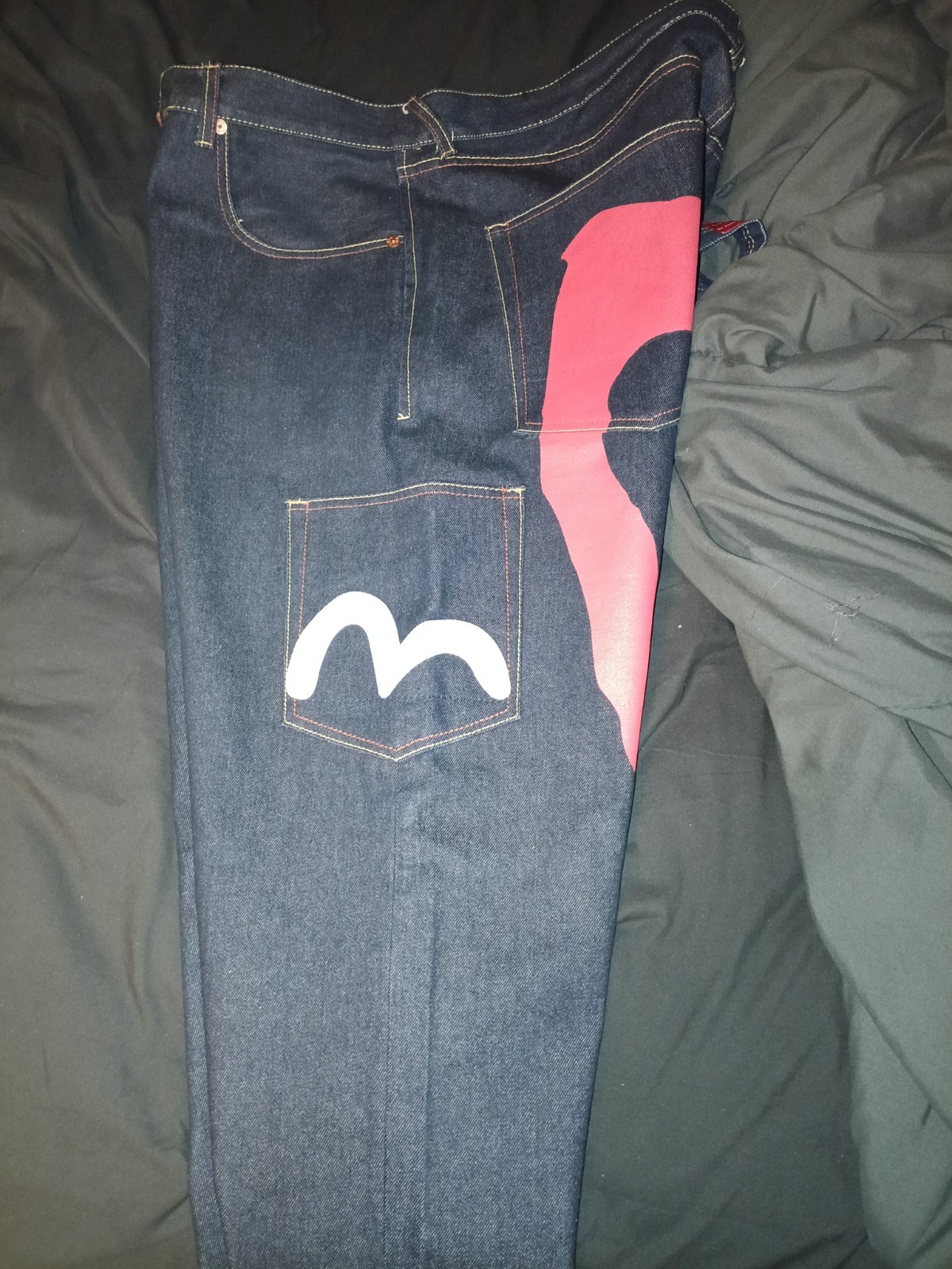 EVISU Paris Jeans. Dark Blue Reg Fit 6-Pocket