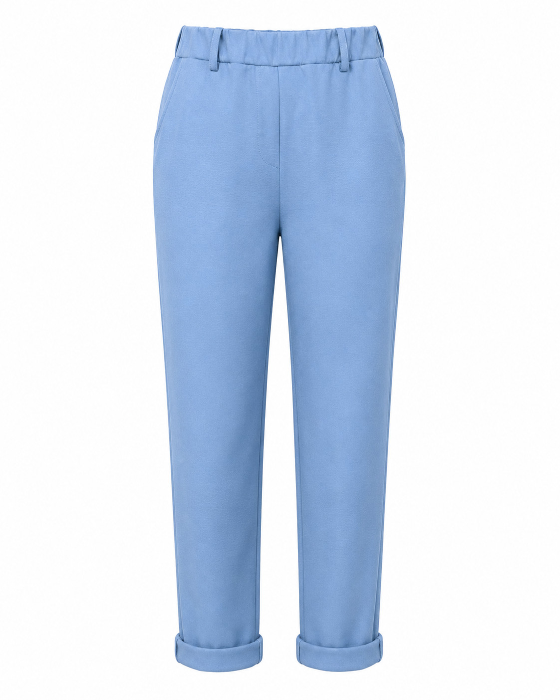 LADIES WOMENS HALF ELASTICATED STRETCH WAIST WORK OFFICE TROUSERS POCKETS PANTS