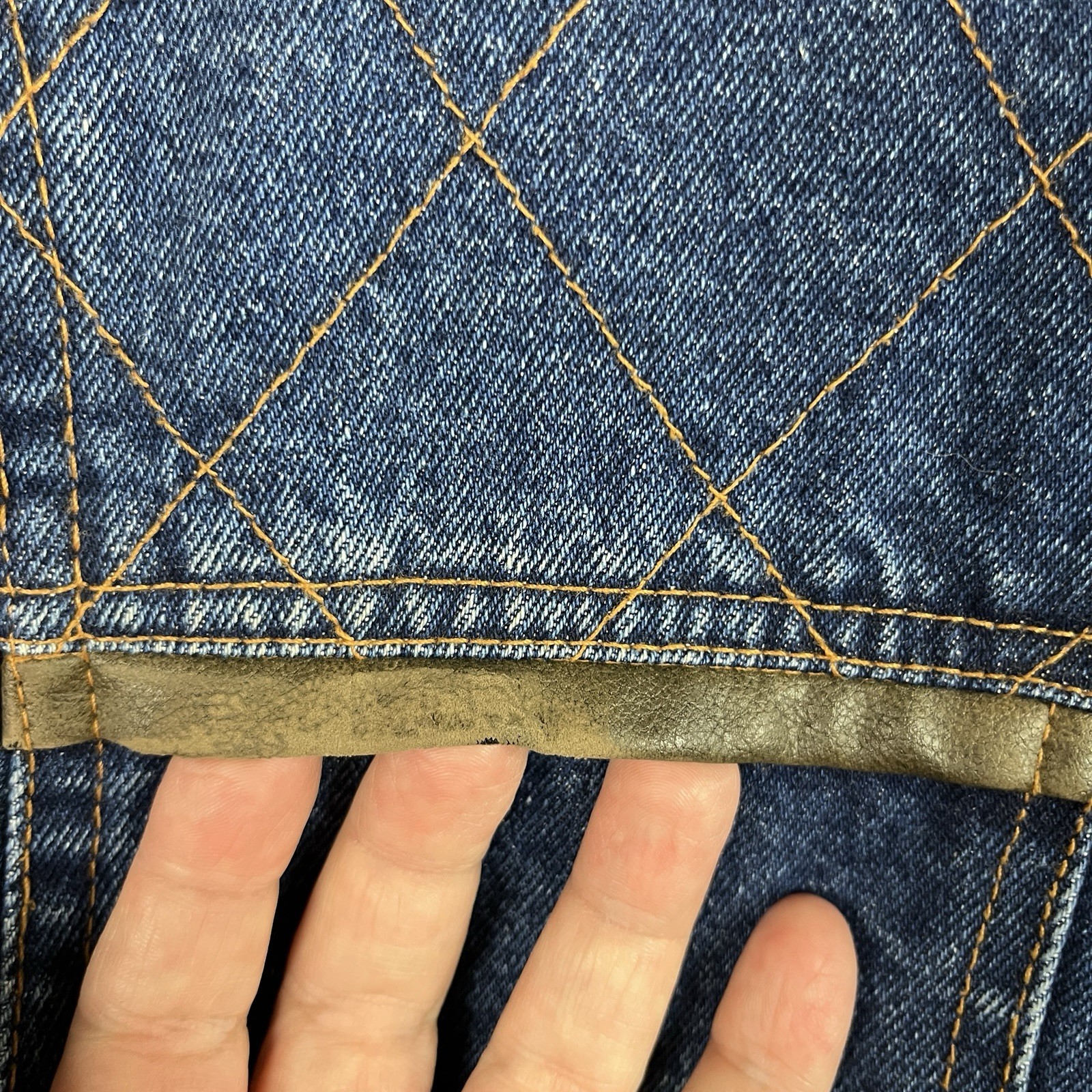 Vintage Retro Denim Jacket Womens Medium Oversized Western Ranchwear Chore 90s