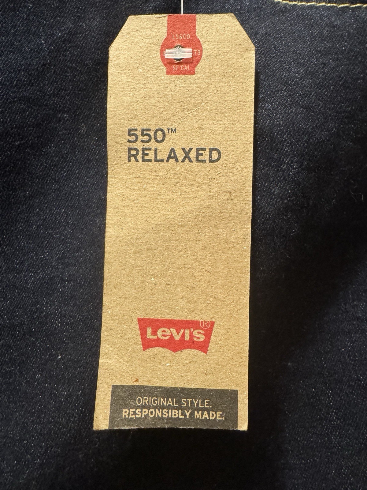 Levi’s 550 Relaxed Jeans Men’s 56×28 Big & Tall Stretch Dark Wash NWT B12#11