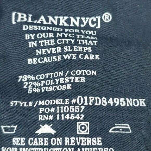 BlankNYC Denim Shorts Distressed Frayed Hem Black Washed WMS 32