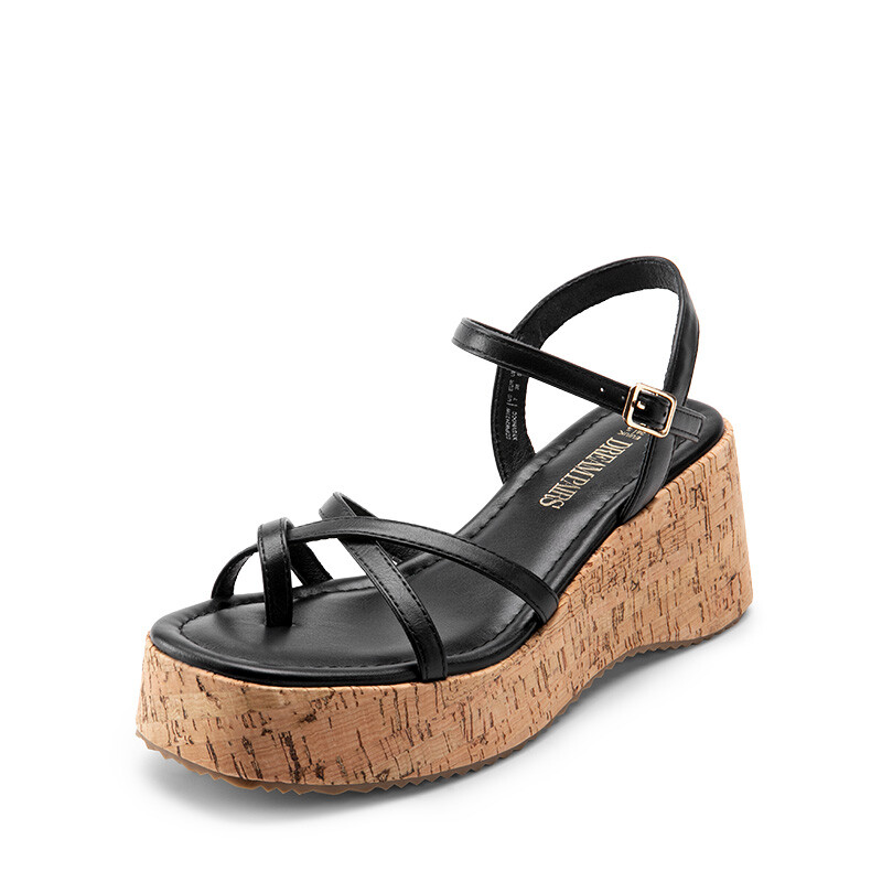 Dream Pairs Women Wedges Sandals Platform Square Toe Summer Beach Walking Sandal