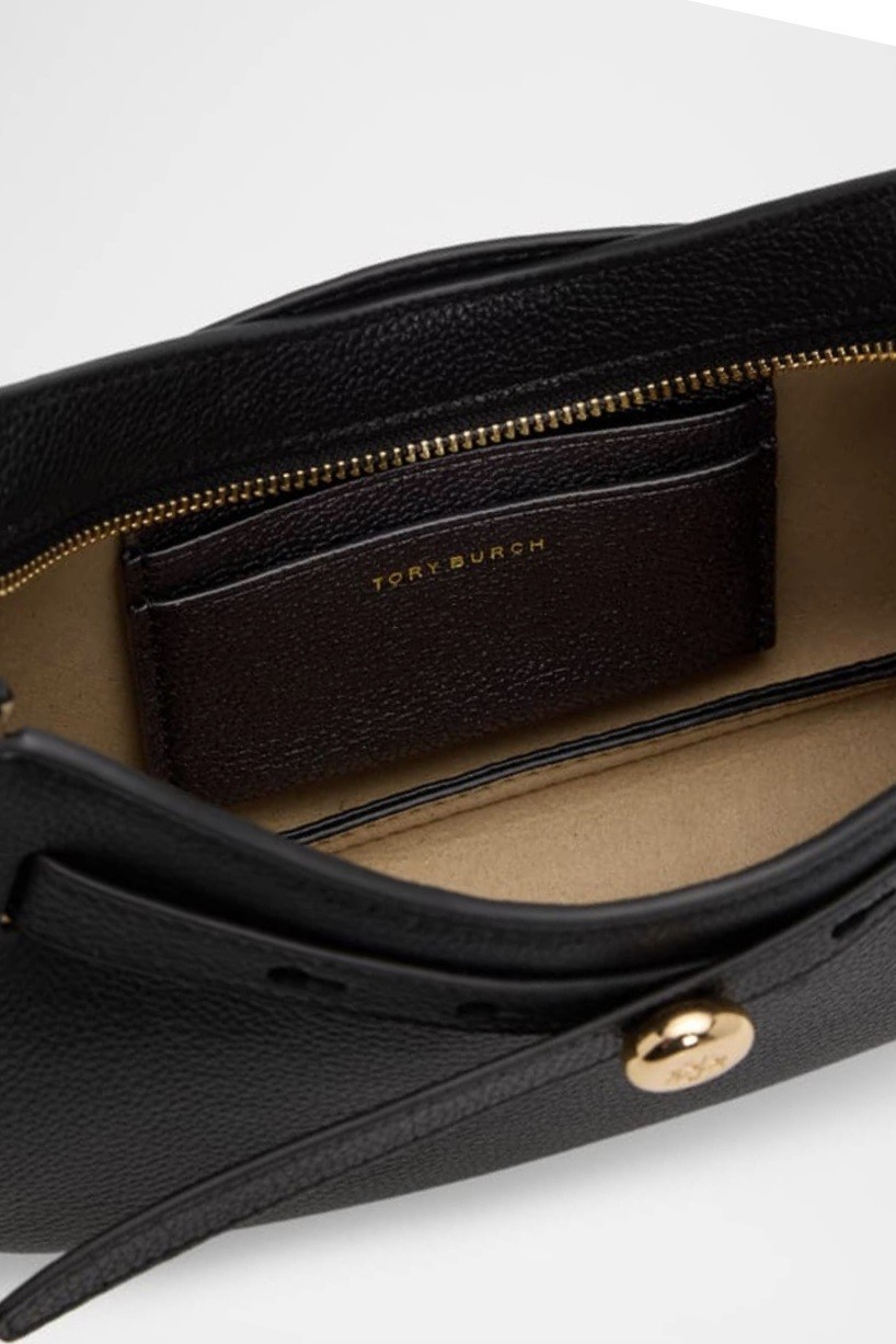 Tory Burch Romy Zip Top Crossbody. Black . Style# 179955