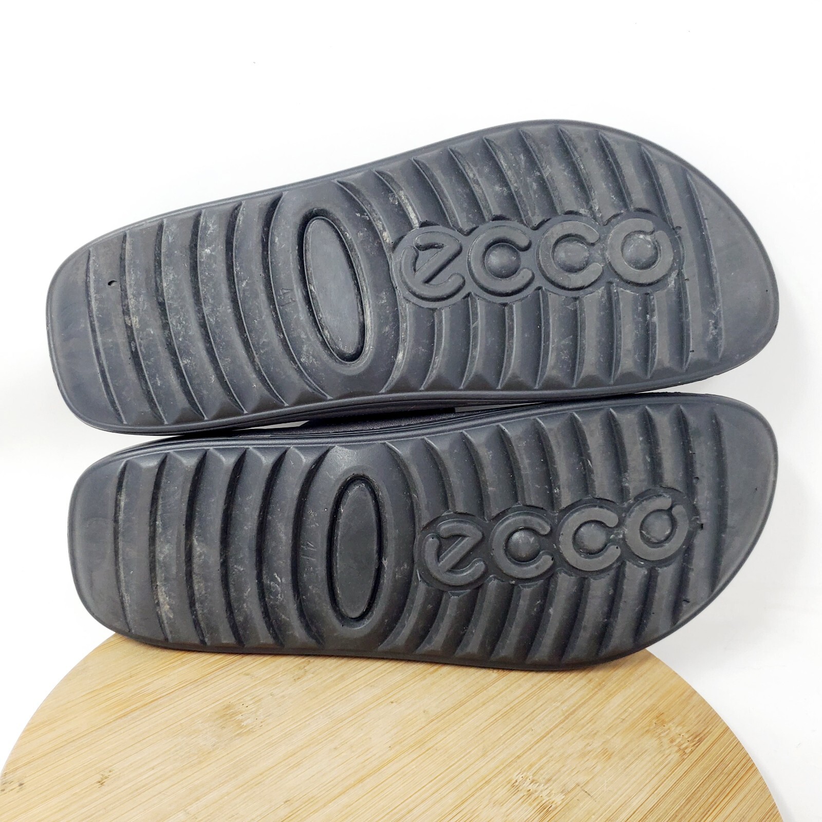 Ecco 2nd Cozmo Sandals Womens 41 Walking Comfort Silver Slide Straps Shoes