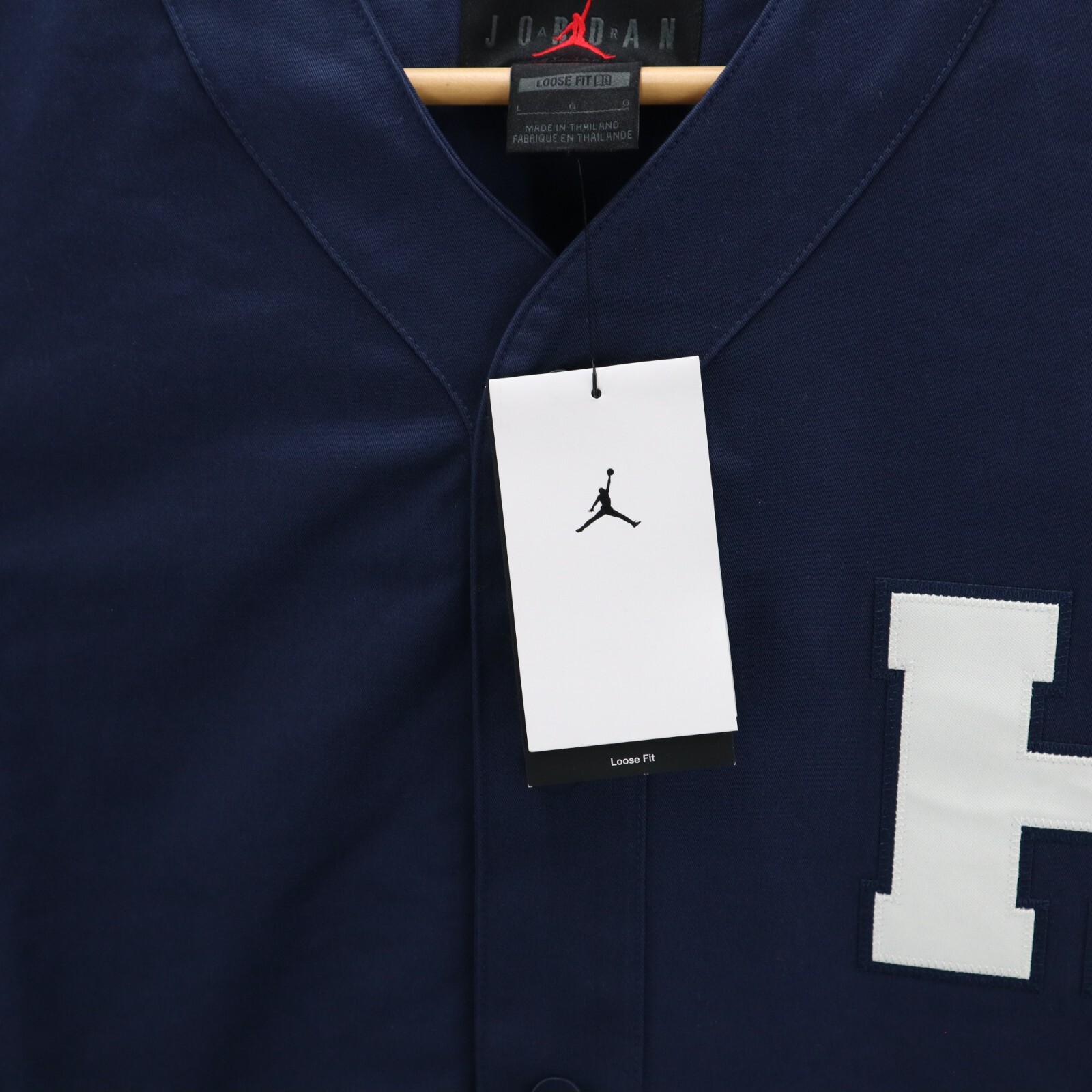 Jordan Howard University Baseball Top Mens Large Navy Blue Loose Fit FJ9331-419