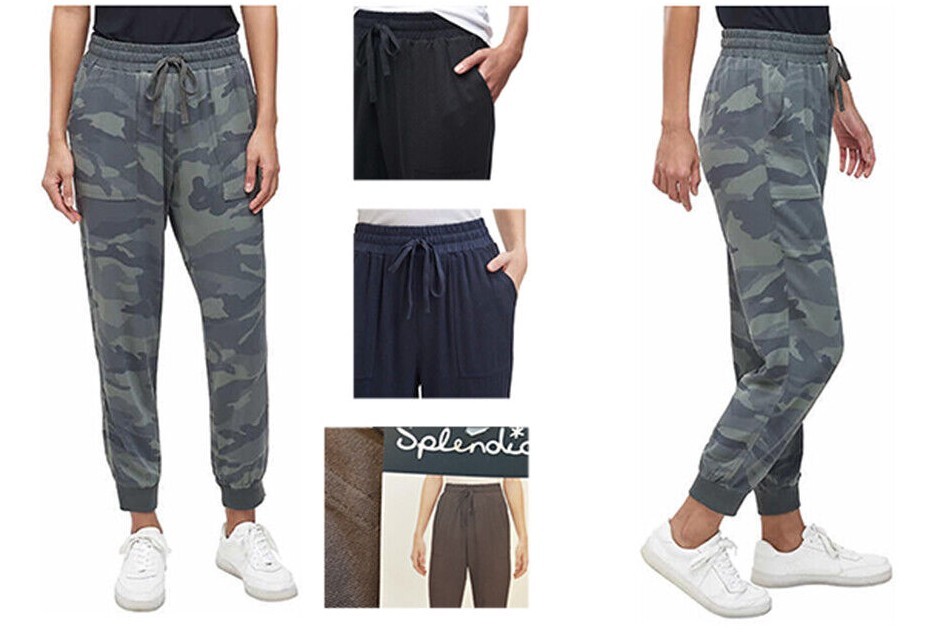 Splendid Women’s Knit Jogger Casual Pants Drawstring Comfort G28