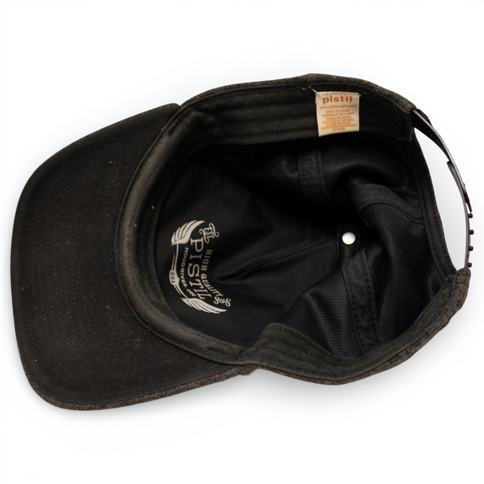 Pistil Buffalo Trucker Hat Unisex Brown Cream Wool Blend Snapback GOOD